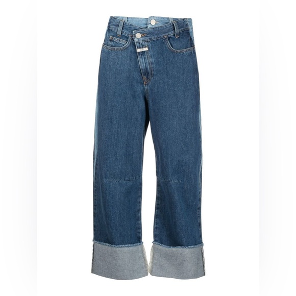 Closed Denim - Closed Wide-Leg Cropped Jeans in Mid Blue